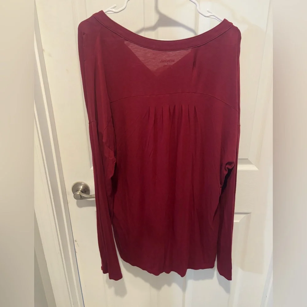 MERONA Burgundy Women's Tunic Top - Picture 4 of 7